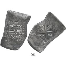 Mexico City, Mexico, cob 8 reales, assayer D (1724-8).