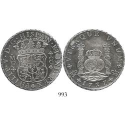 Mexico City, Mexico, pillar 8 reales, Philip V, 1737MF.