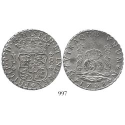 Mexico City, Mexico, pillar 8 reales, Philip V, 1738MF.