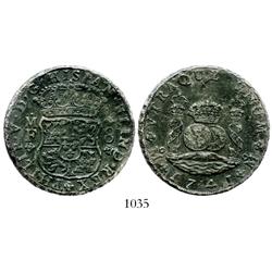 Mexico City, Mexico, pillar 8 reales, Philip V, 1741MF.
