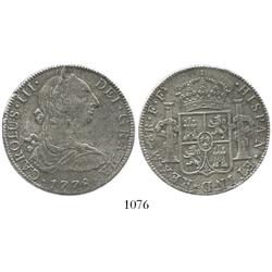 Mexico City, Mexico, bust 8 reales, Charles III, 1778FF.