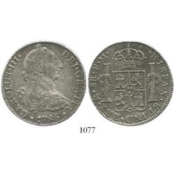 Mexico City, Mexico, bust 8 reales, Charles III, 1785FM.