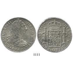 Mexico City, Mexico, bust 8 reales, Charles III, 1780FF.