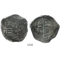 Mexico City, Mexico, cob 8 reales, Philip II, assayer F.