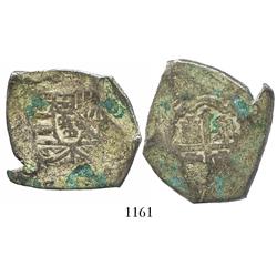 Mexico City, Mexico, cob 8 reales, Philip V, assayer not visible, interesting shape, from a North Af