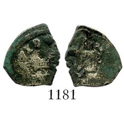 Mexico City, Mexico, cob 1/2 real, (1)719(J), rare.