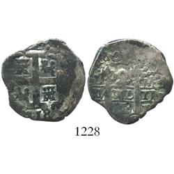 Lima, Peru, cob 2 reales, 1718M.