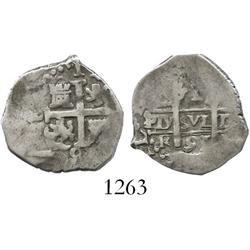 Lima, Peru, cob 1 real, 1691R.