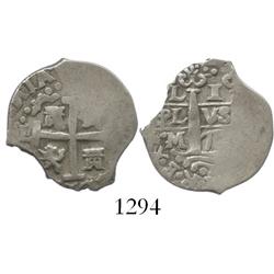 Lima, Peru, cob 1 real, 1717M.