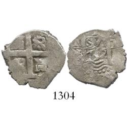 Lima, Peru, cob 1 real, 1732N.