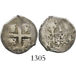 Lima, Peru, cob 1 real, 1733N.