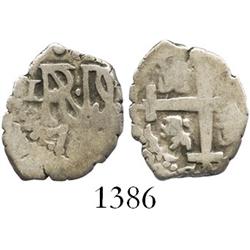 Lima, Peru, cob 1/2 real, 1748(V).