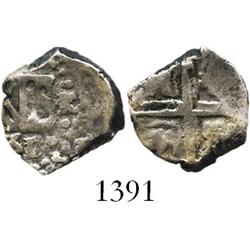 Lima, Peru, cob 1/2 real, 1751/0R, very rare.