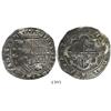 Image 1 : Potosi, Bolivia, cob 8 reales, Philip II, assayer B (2nd period), "Great Module."