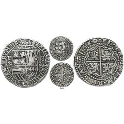 Potosi, Bolivia, cob 8 reales Royal, 1650O, rare.