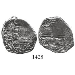 Potosi, Bolivia, cob 2 reales, (16)20T, rare.