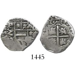 Potosi, Bolivia, cob 1 real, 1649Z, very rare.