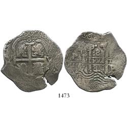Potosi, Bolivia, cob 8 reales, 1681V.