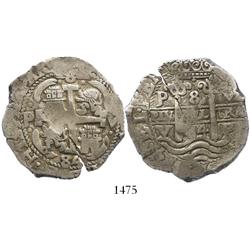 Potosi, Bolivia, cob 8 reales, 1684V.