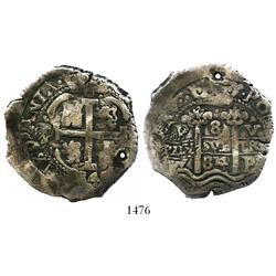 Potosi, Bolivia, cob 8 reales, 1684V.