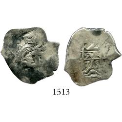 Potosi, Bolivia, cob 2 reales, 1715(Y), scarce.