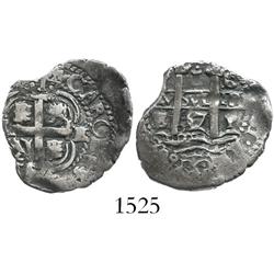 Potosi, Bolivia, cob 1 real, 1667E.