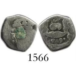 Guatemala, cob 1/2 real, 1749J.
