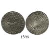 Image 1 : Seville, Spain, 1/2 real, Ferdinand-Isabel, assayer * below mintmark S below yoke.