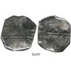 Image 1 : Segovia, Spain, cob 8 reales, 1659/95, aqueduct mintmark to right of shield, assayer not visible, ra