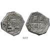 Image 1 : Toledo, Spain, cob 8 reales, Philip IV, assayer CA (ca. 1660), rare.