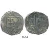 Image 1 : Segovia, Spain, cob 4 reales, (15)96 date to right, assayer FE (backwards F) monogram to left, very 