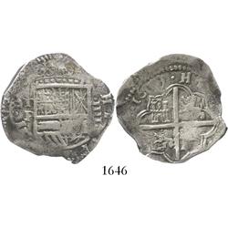 Toledo, Spain, cob 4 reales, 1619P.