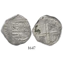 Toledo, Spain, cob 4 reales, 1622P.