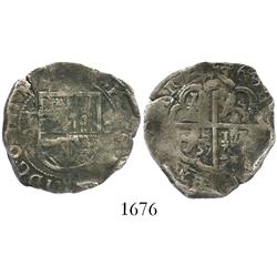 Toledo, Spain, cob 2 reales, 1603C.