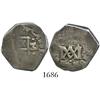 Image 1 : Madrid or Seville, Spain, cob 2 reales, Charles II, assayer M (vertical), "Maria" type.