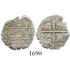 Image 1 : Seville, Spain, cob 1 real, 1589 date to right, assayer Gothic D to left of shield.