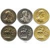 Image 1 : Lot of 3 Liberation of London medals in gold, silver and bronze, all official 20th-century French re