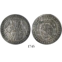 Salzburg, Austrian States, 1/2 thaler, 1708, encapsulated PCGS AU-55.