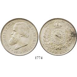 Brazil, 2000 reis, 1889.