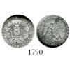 Image 1 : Santiago, Chile, 1/2 real, 1841IJ, encapsulated NGC MS-66, ex-Whittier collection.