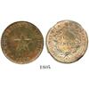 Image 1 : Santiago, Chile, copper 1 centavo, 1835 thick flan, encapsulated NGC MS-62 RB.