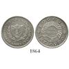 Image 1 : Bogota, Colombia, 2 reales, 1849, encapsulated NGC UNC details / surface hairlines.