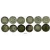 Image 1 : Lot of 6 Colombian 1 décimos, as follows: Bogota 1866 (2), 1868, 1869, 1871; Medellín 1874/3. 