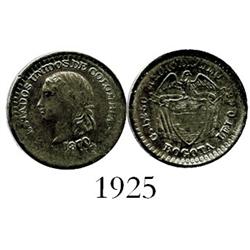 Bogota, Colombia, 1/2 décimo, 1870.
