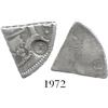 Image 1 : Curacao, 3 reaals, 1/5 cut of a Spanish colonial bust 8R of Ferdinand VII with countermark "3" in ci