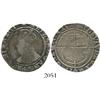 Image 1 : London, England, shilling, Elizabeth I, fifth issue, mintmark scallop (1584-6).