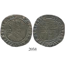 London, England, shilling, James I (sixth bust), third coinage, mintmark thistle (1621-3).