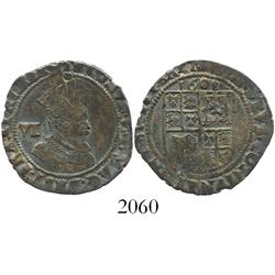 London, England, sixpence, James I (fourth bust), mintmark coronet, dated 1608.