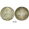 Image 1 : London, England, shilling, George II, 1745, LIMA below bust.