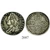 Image 1 : London, England, shilling, George II, 1745, LIMA below bust.